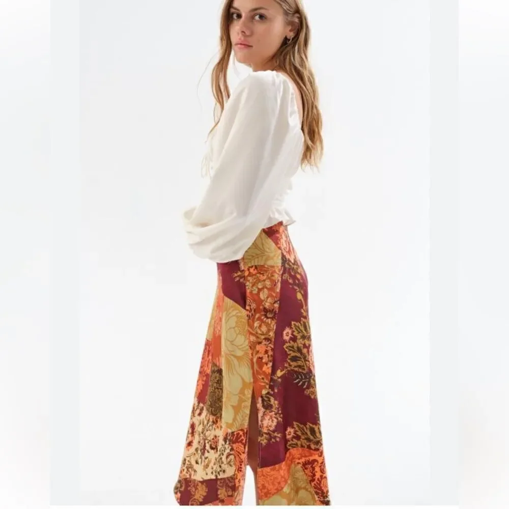 UO Molly Slinky midi slip skirt size XS